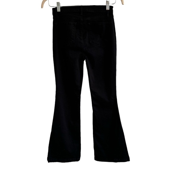J Brand Maria Exposed Button Flare, Seriously Black, Size 27 - Picture 7 of 12